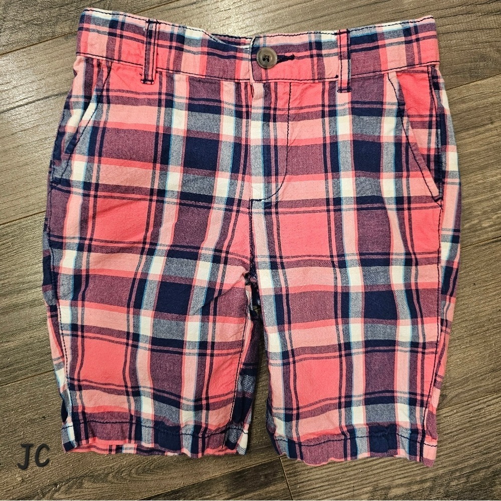 Kid's sz6 The Childrens‎ Place Plaid Shorts Golf Holiday Spring Summer Going Out